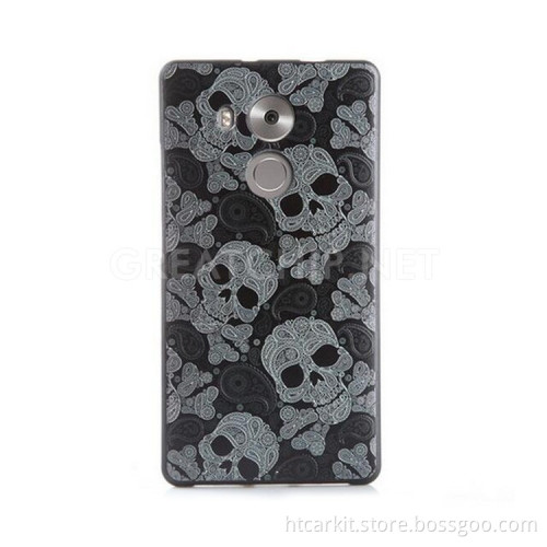 Ultra slim customize tpu cover for huawei mate8 emboss cheap tpu case